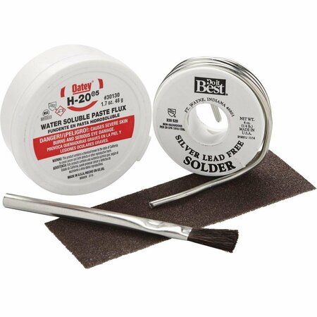 ALL-SOURCE Silver Lead-Free 1/4 Lb. H-205 Solder Kit 53070